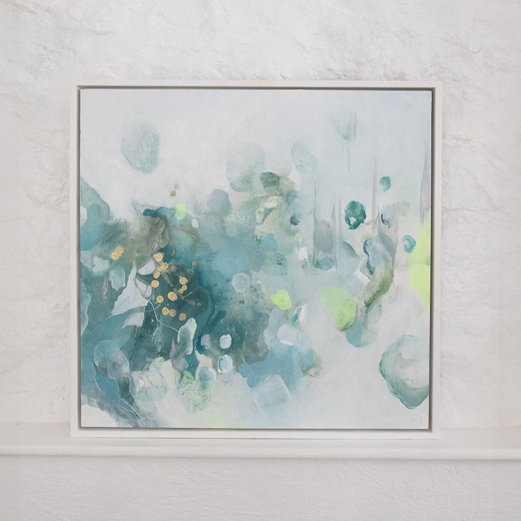 pale blue abstract art