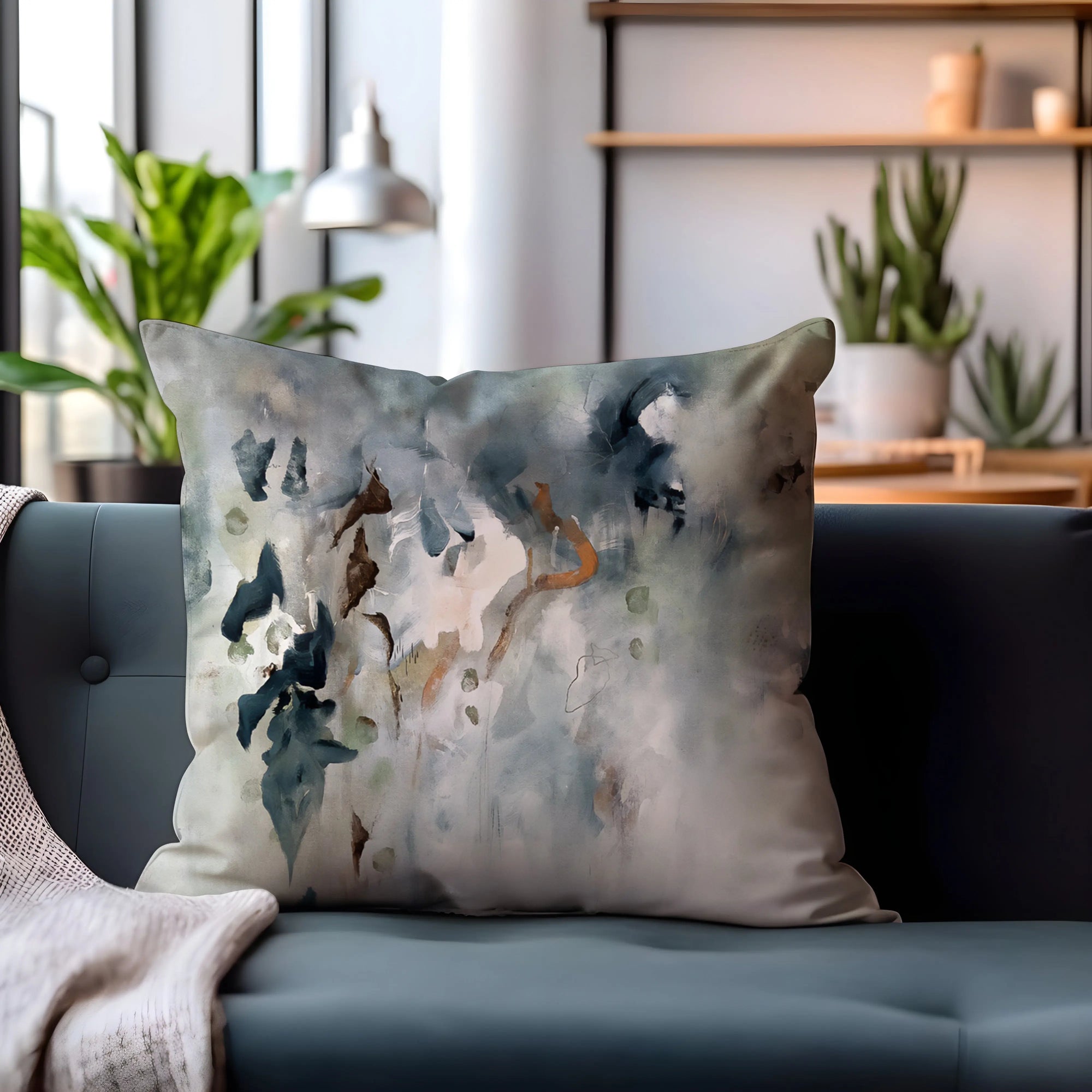 Mist Reversible Art Cushion