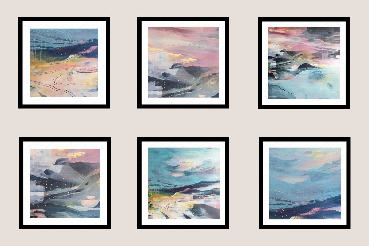 Set of Six Mini Art Prints NEW!