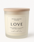 LOVE pure essential oil candle - opens the heart and promotes compassion