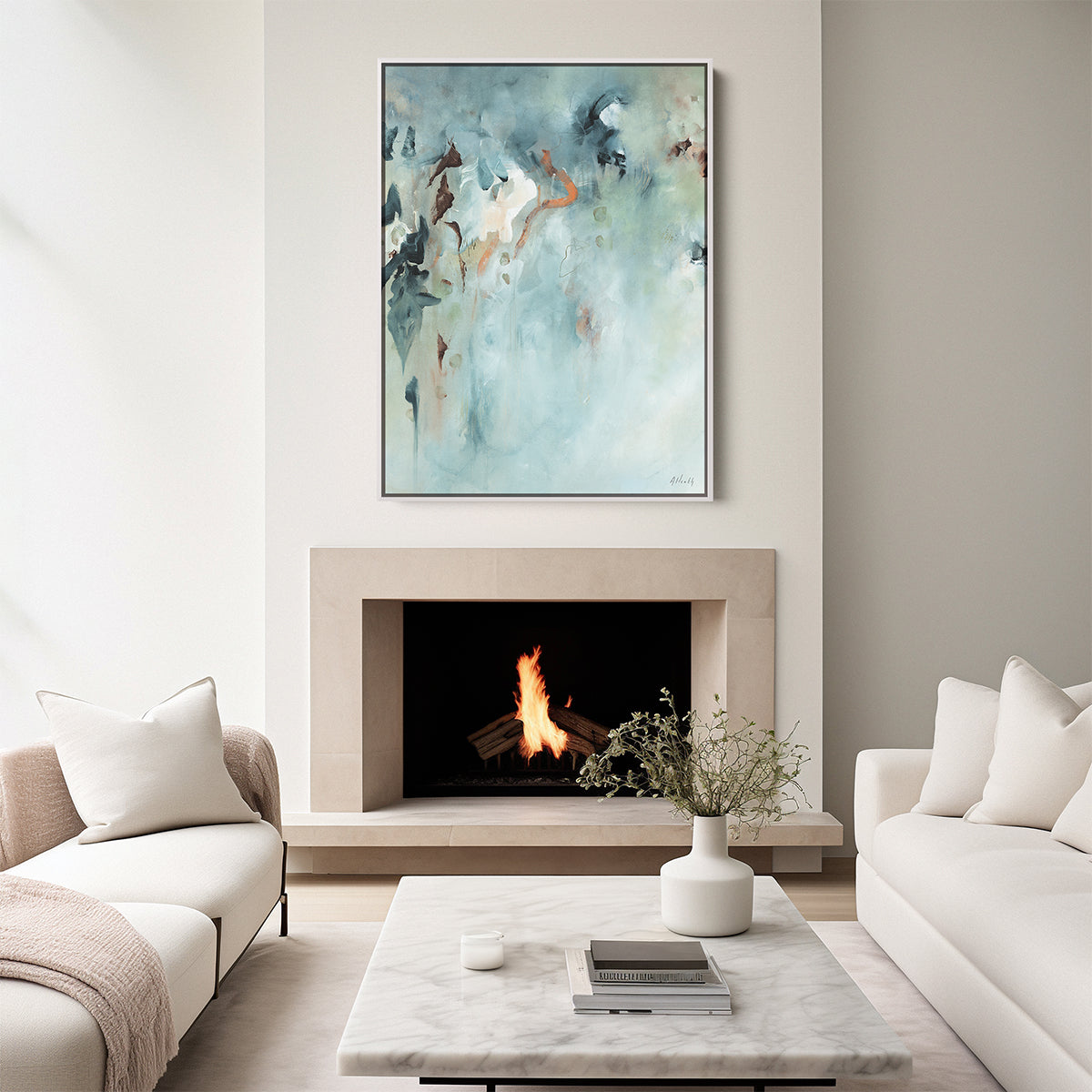 Mist Vertical Canvas Art Print