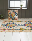Geometric pattern boho rug