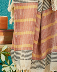 Moroccan throw with tassels