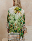 Tropical Palm Print Kimono