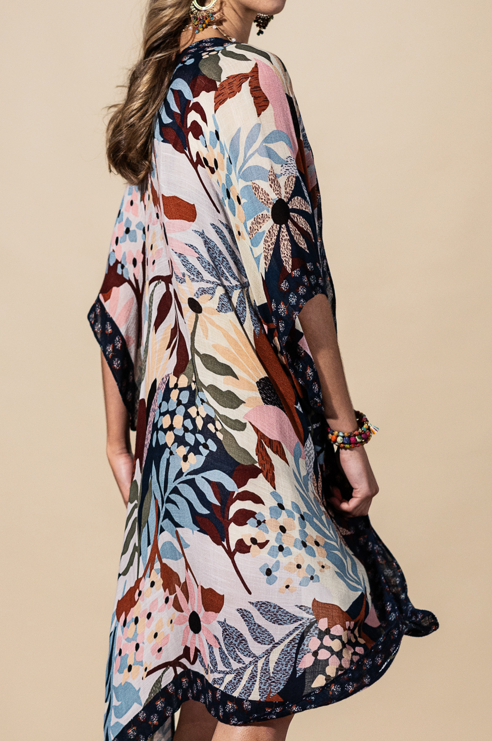 Botanical Print Kimono