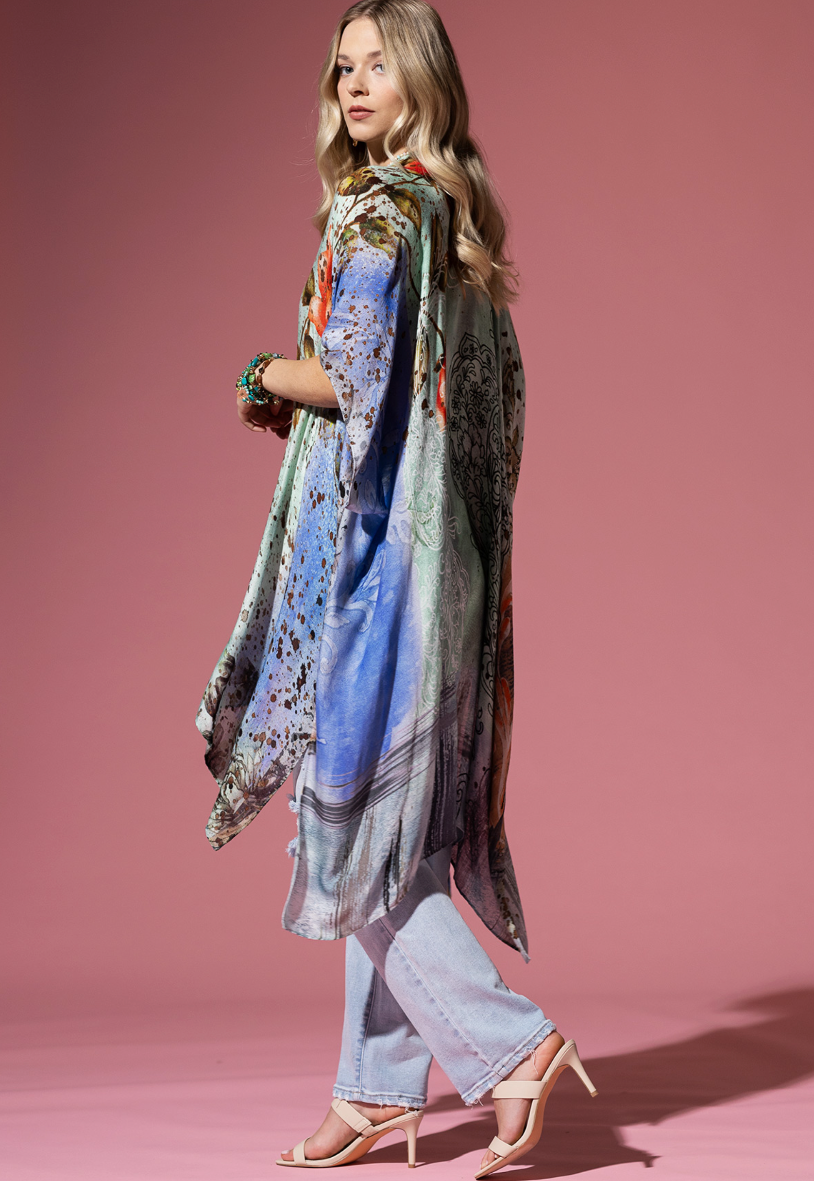 Opal Watercolour Kimono