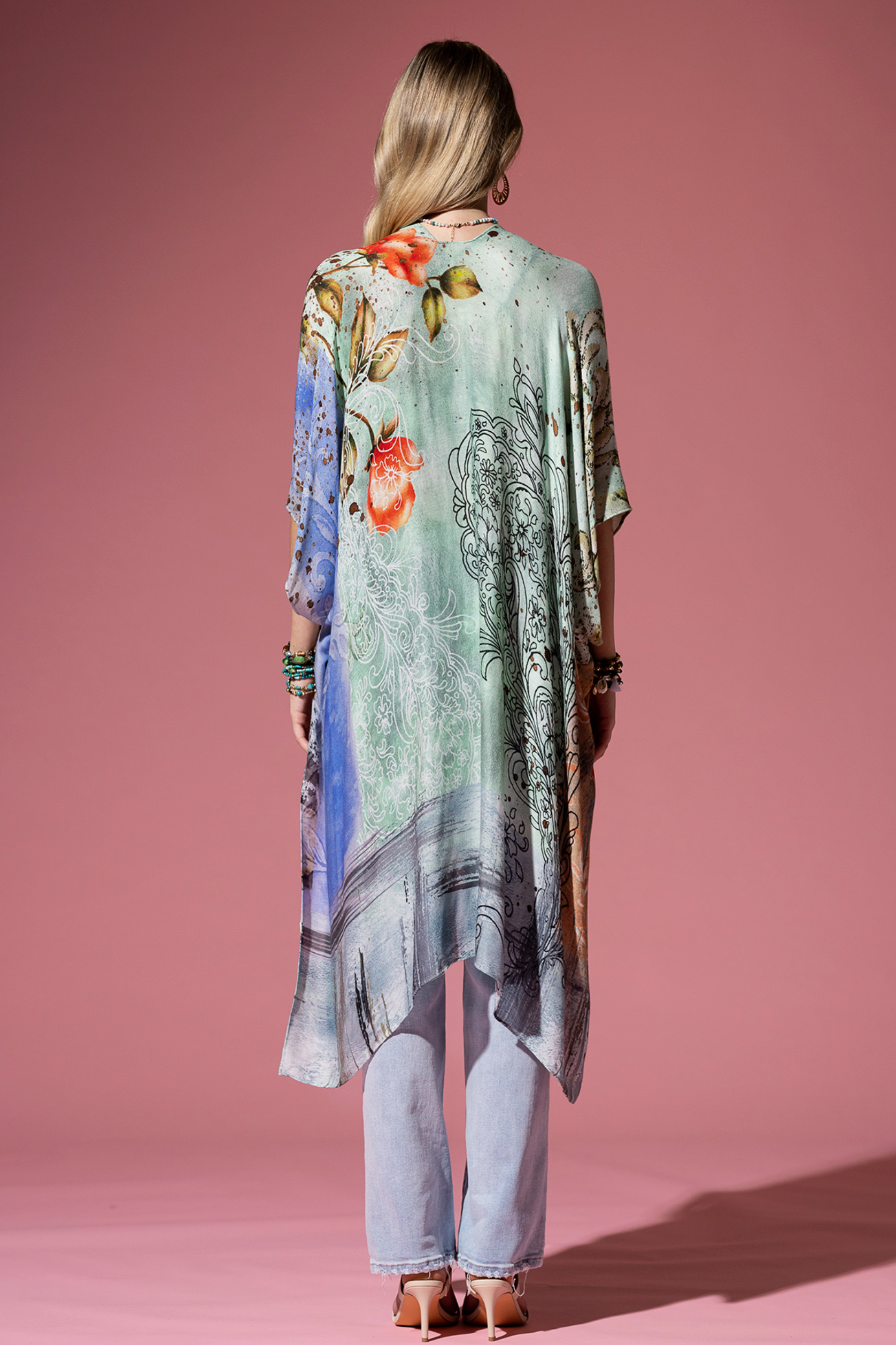 Opal Watercolour Kimono
