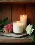 LOVE pure essential oil candle - opens the heart and promotes compassion