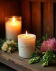 HOPE pure essential oil candle - relieves anxiety and encourages optimism