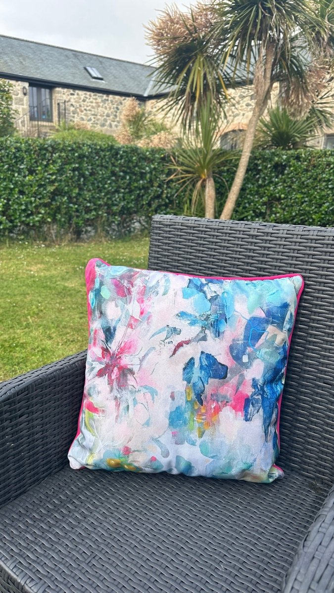 Barbados Outdoor Cushion - Amanda Heath Art