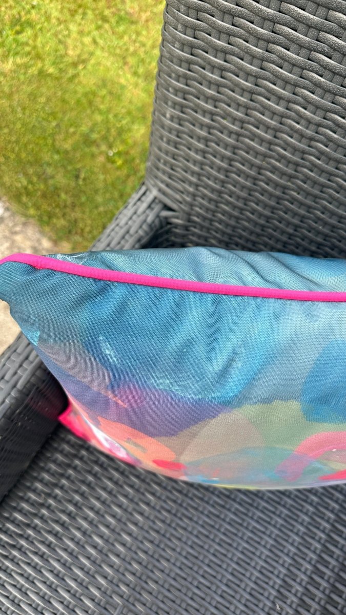 Chasing Rainbows Outdoor Cushion - Amanda Heath Art