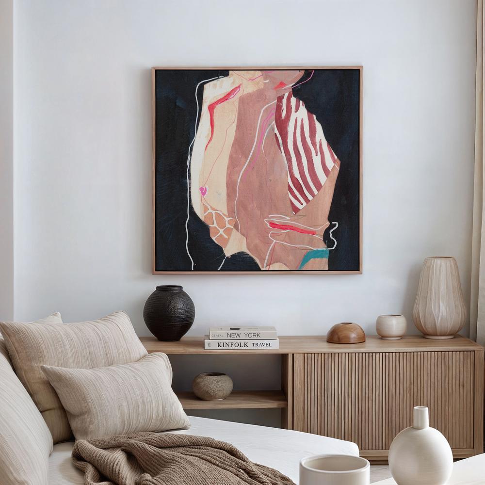 Fierce Framed Canvas Art Sample - Amanda Heath Art