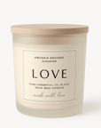 LOVE pure essential oil candle - opens the heart and promotes compassion - Amanda Heath Art