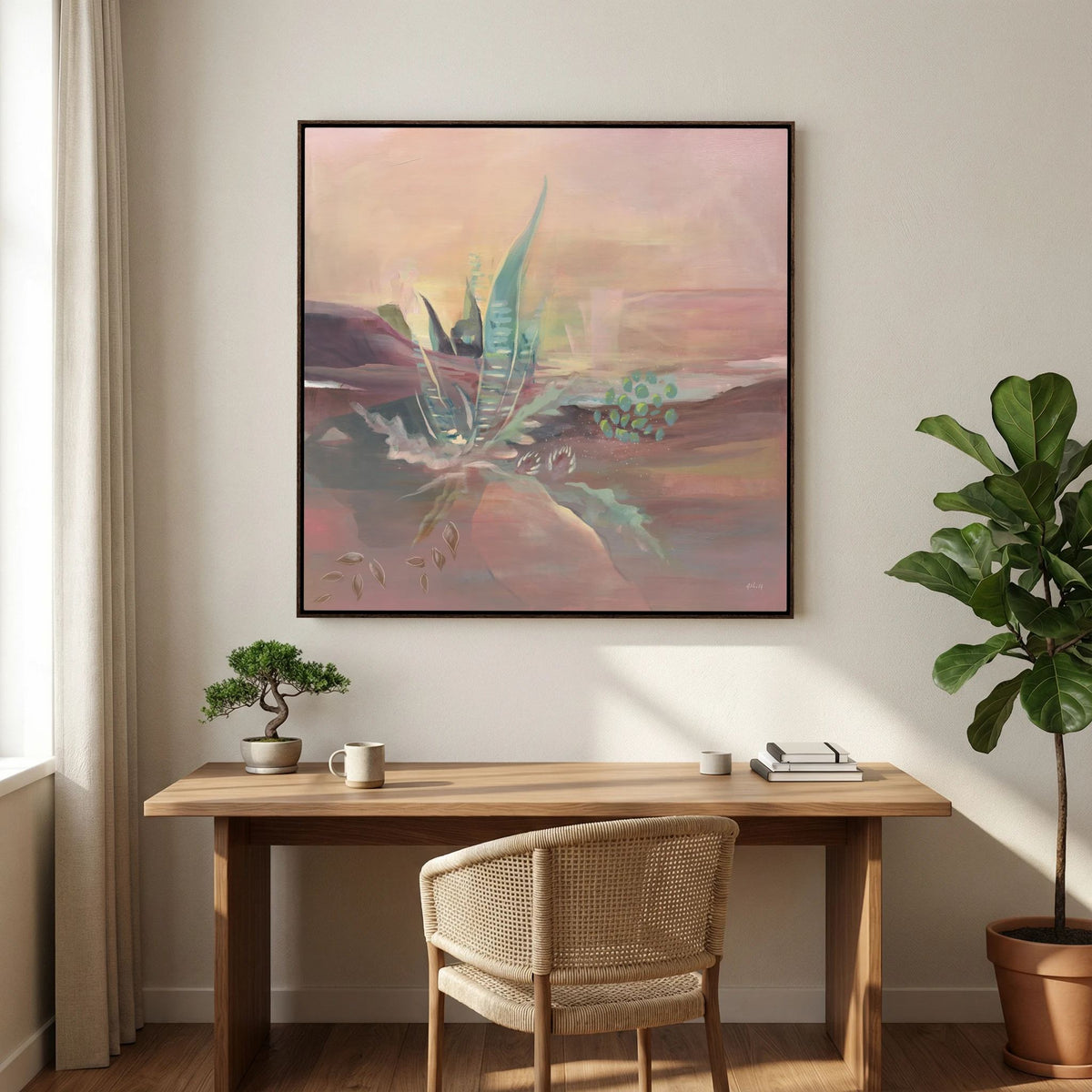 Desert Bloom Canvas Art Print