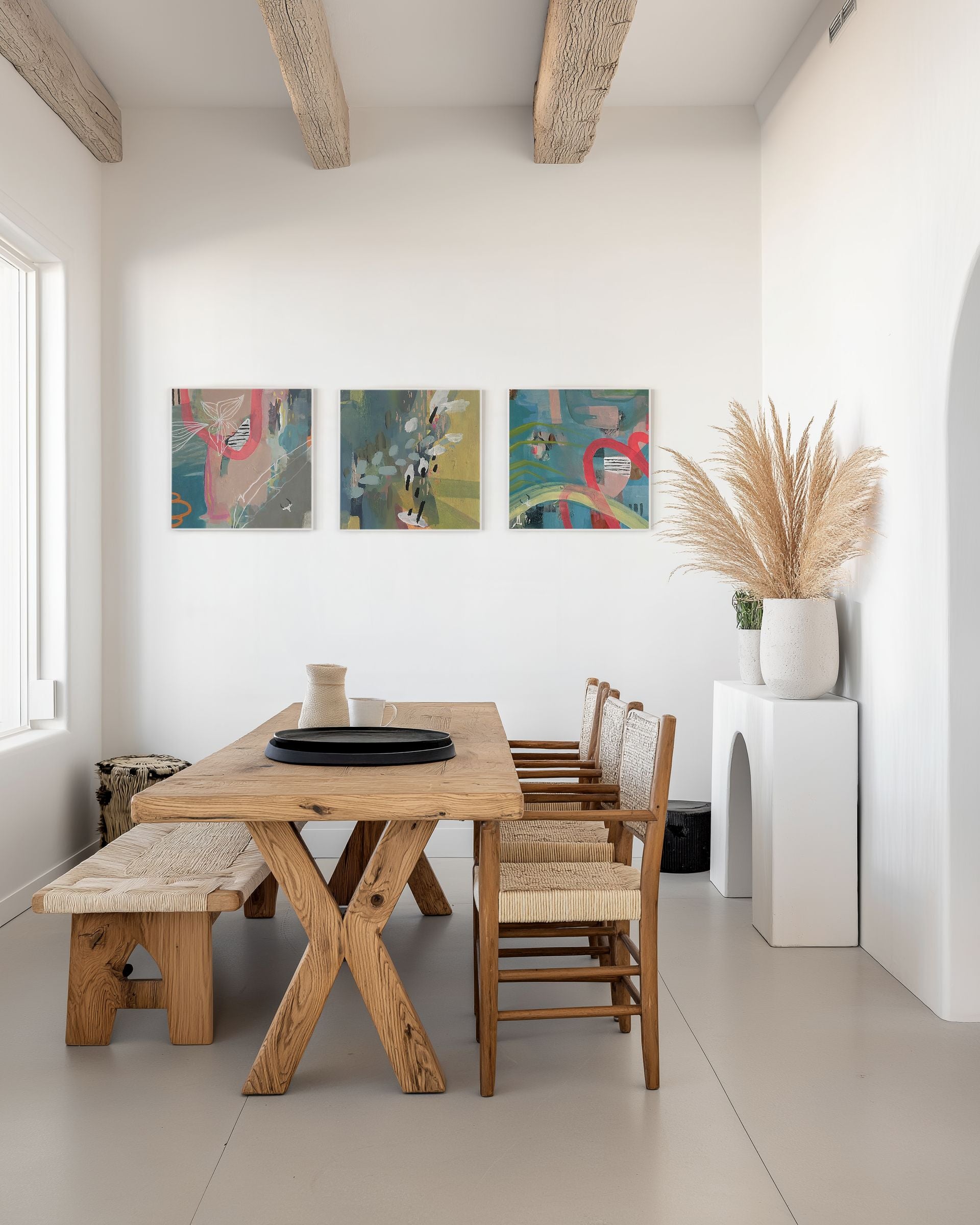 Back To Self Triptych - Set of 3 Original Artworks by Amanda Heath