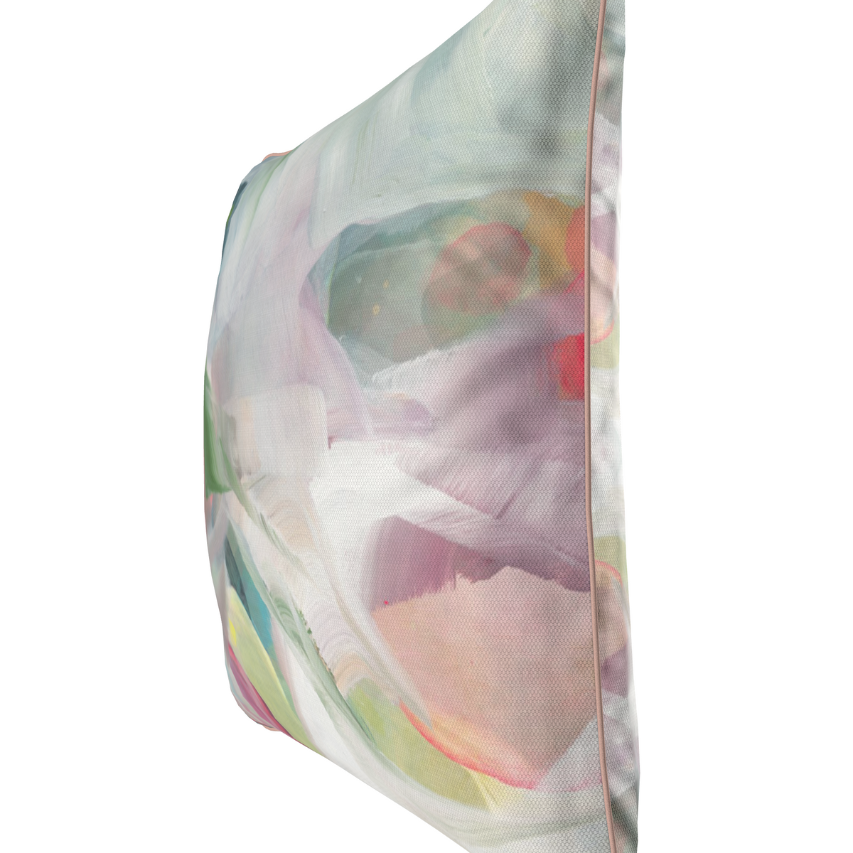 soft pink art cushion