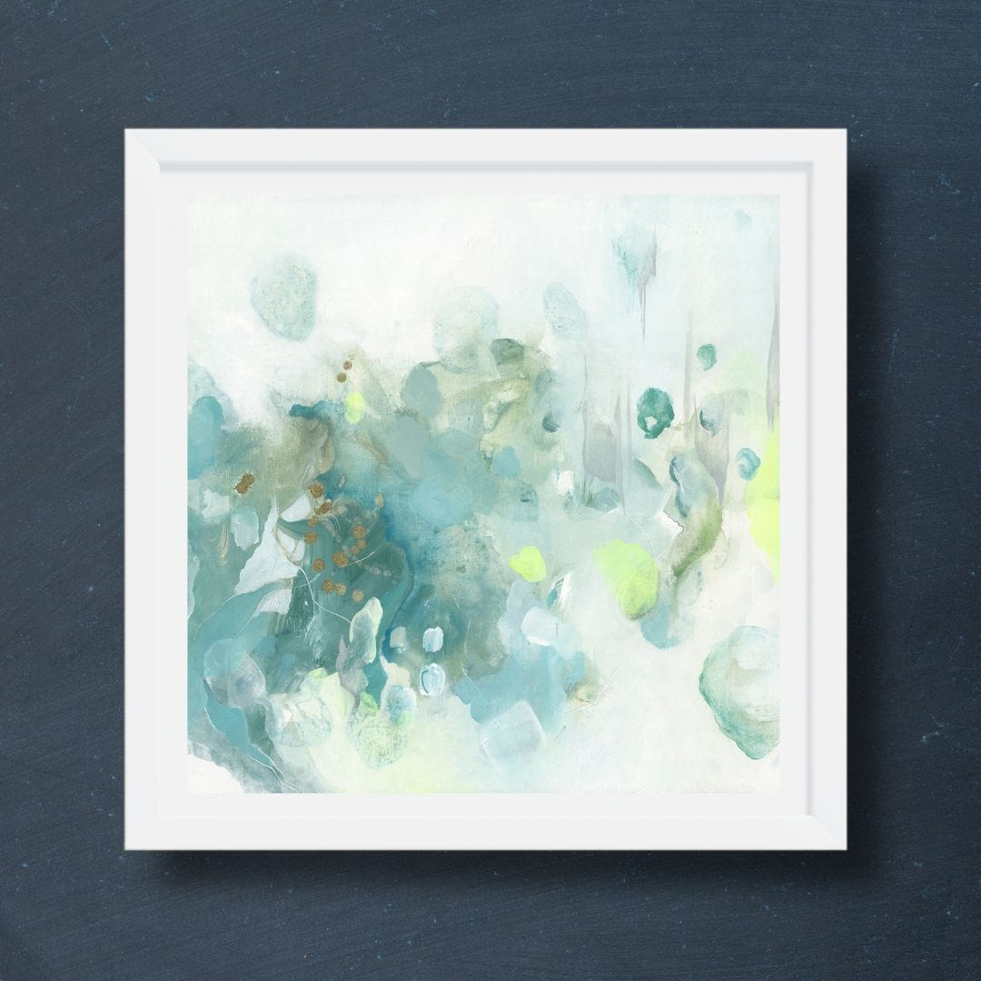 Set of Six Mini Art Prints in Blue - Amanda Heath Art