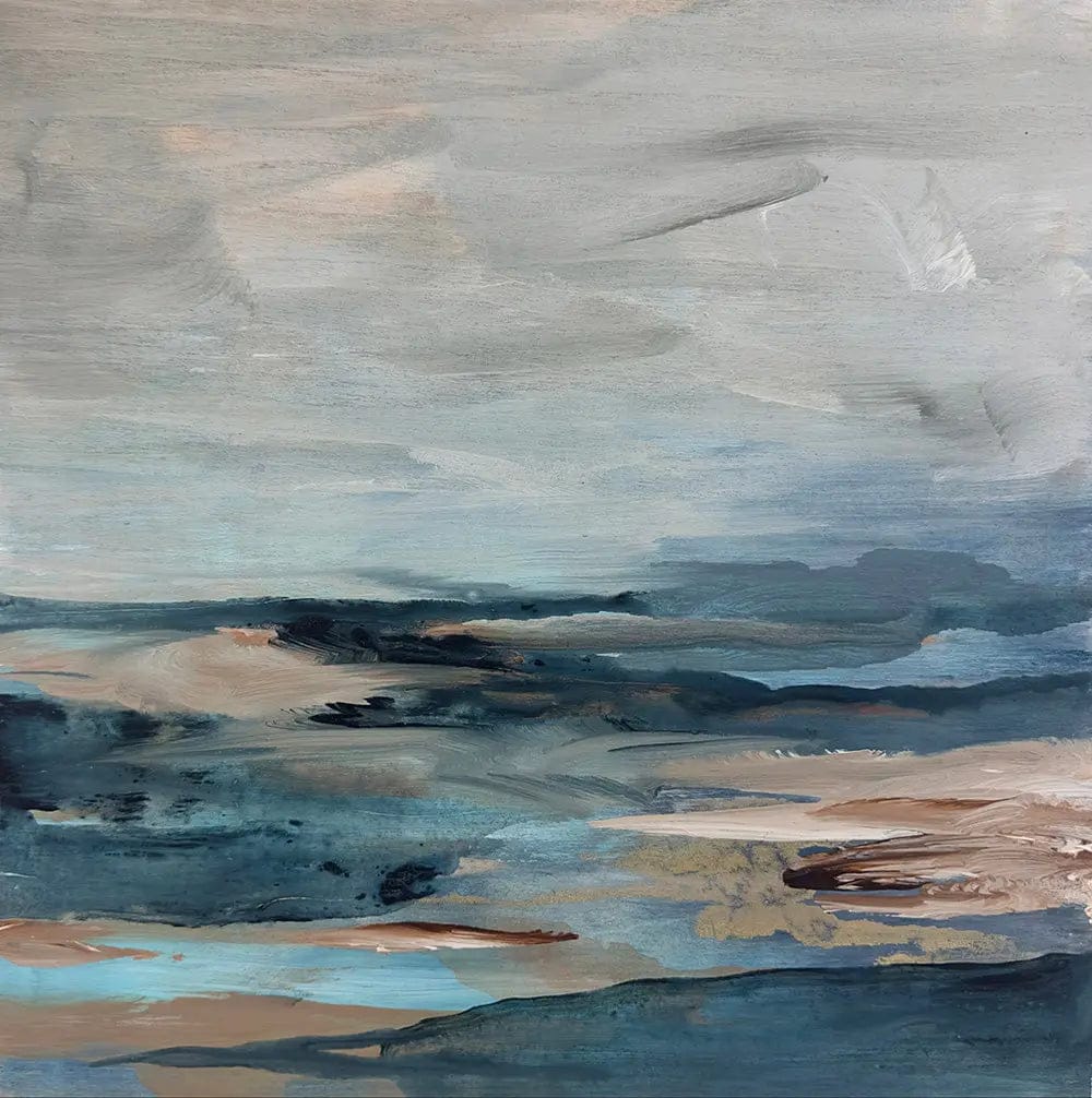 Set of Six Mini Art Prints in Blue - Amanda Heath Art