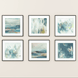 Set of Six Mini Art Prints in Blue - Amanda Heath Art