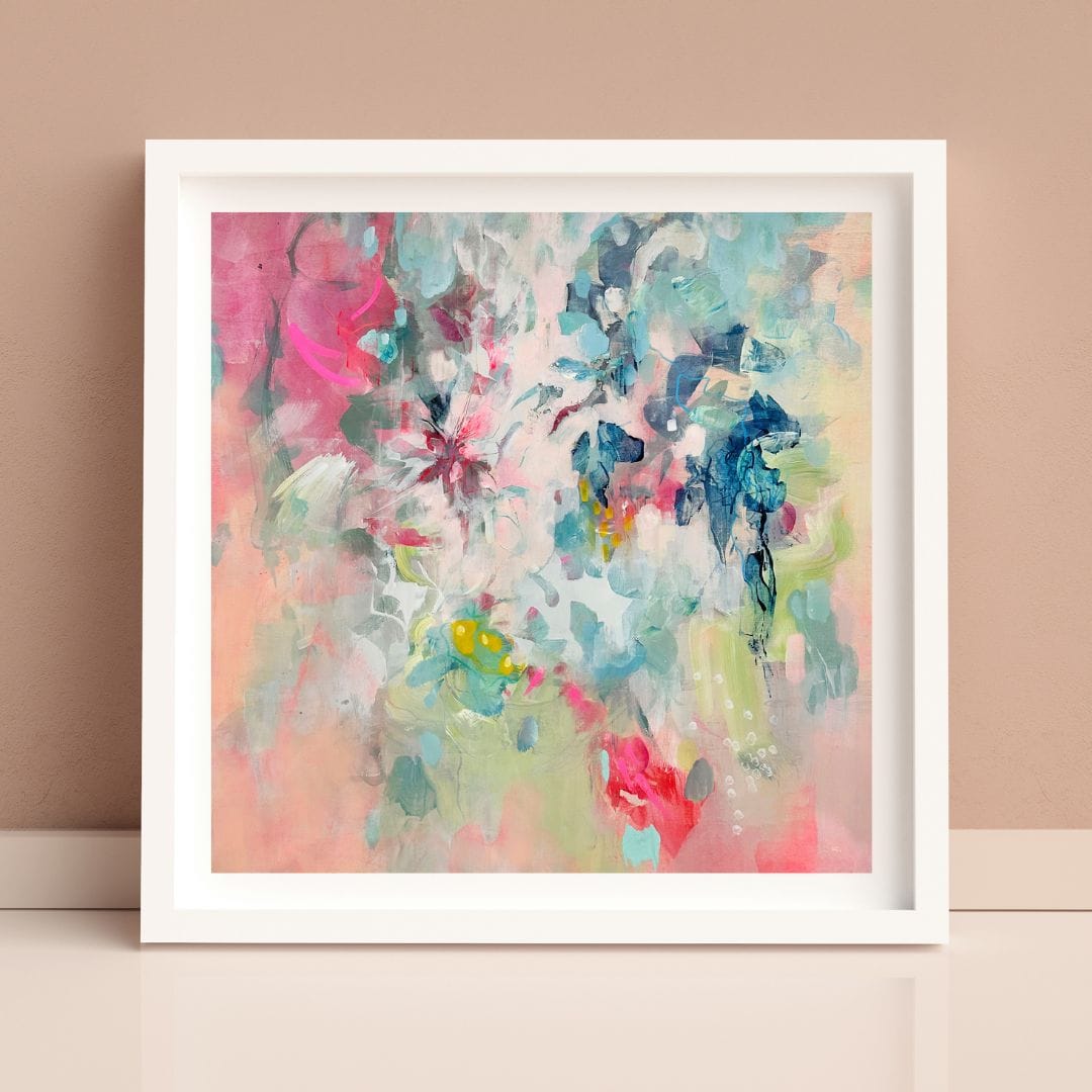 Set of Six Mini Art Prints in Pink - Amanda Heath Art