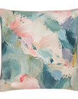 Teal and Pink Cushion Abstract