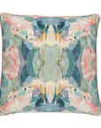 Teal and Pink Cushion Abstract