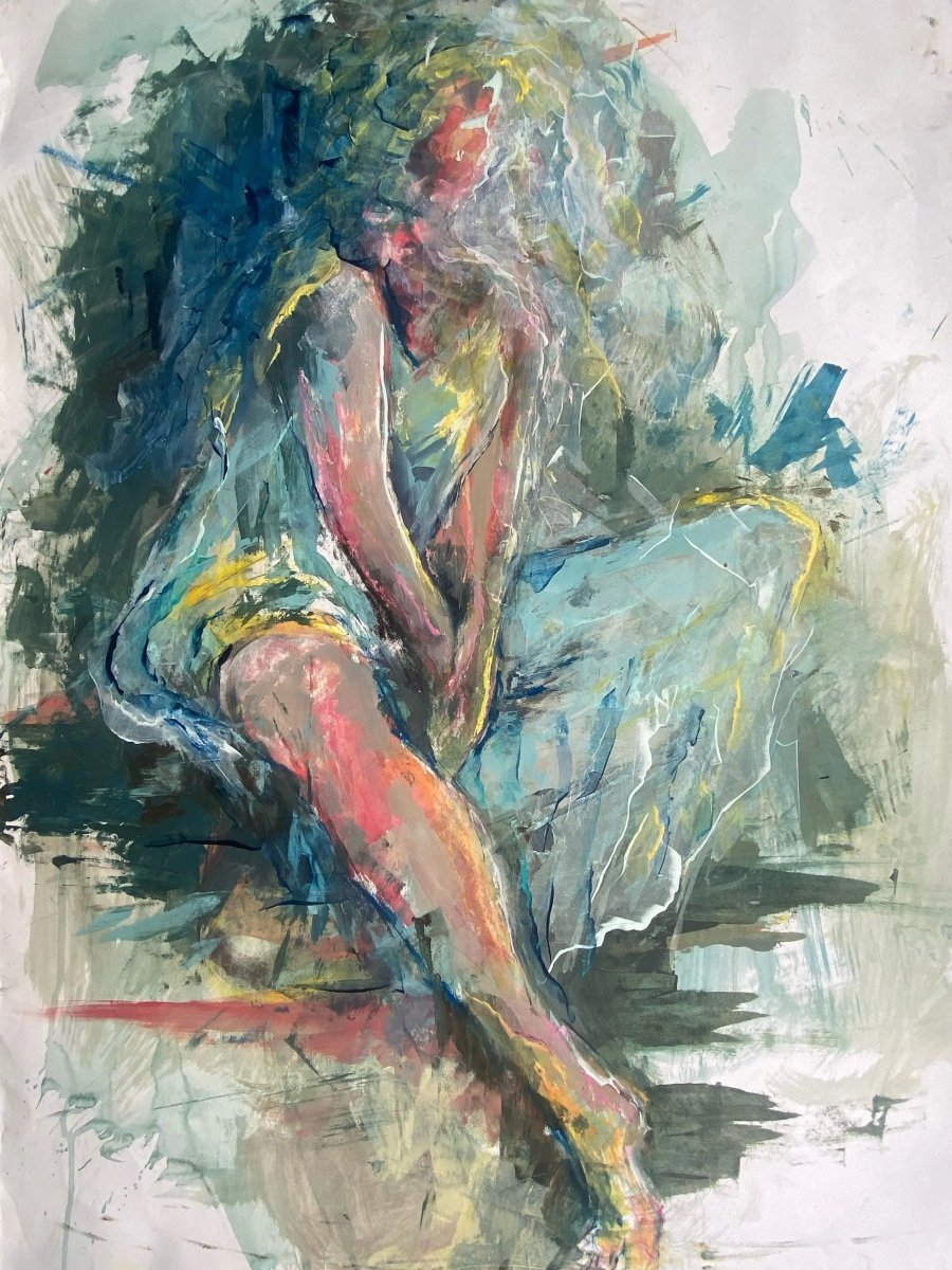 Wallflower - Original Painting by Amanda Heath - Amanda Heath Art