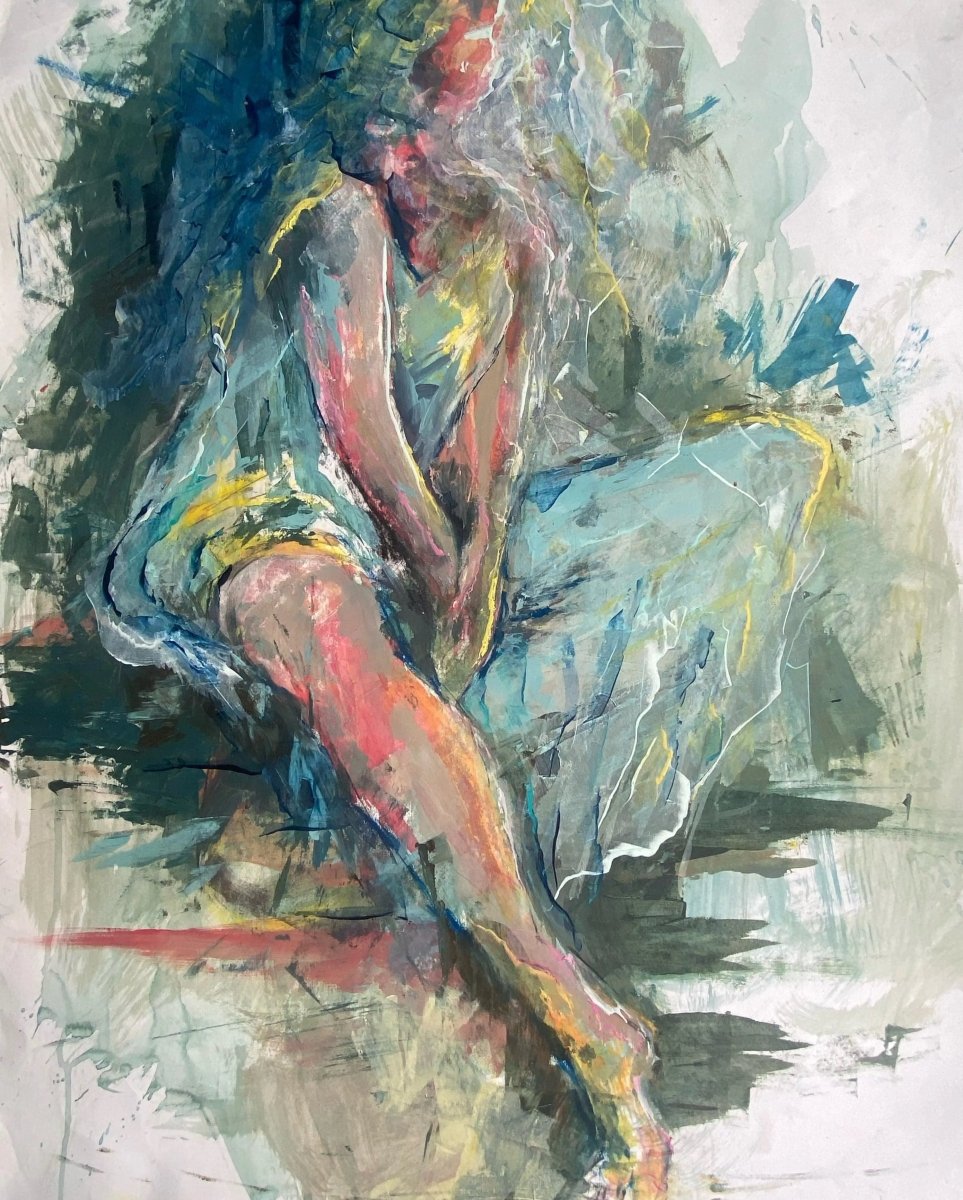 Wallflower - Original Painting by Amanda Heath - Amanda Heath Art